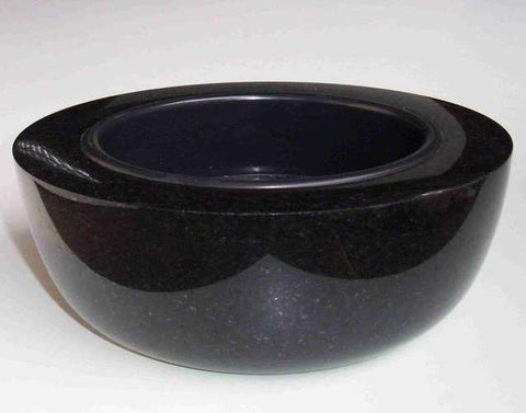 Granite grave bowl Modern-grande 40 cm – granite selection white-beige-grey-brownish, reddish-grey, blue-grey-black-reddish-brown, black, polished & dignified
