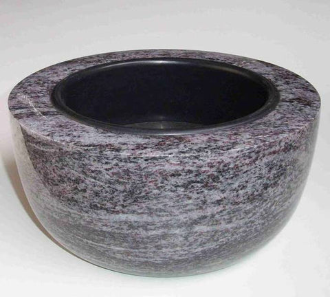 Granite grave bowl Modern-grande 40 cm – granite selection white-beige-grey-brownish, reddish-grey, blue-grey-black-reddish-brown, black, polished & dignified