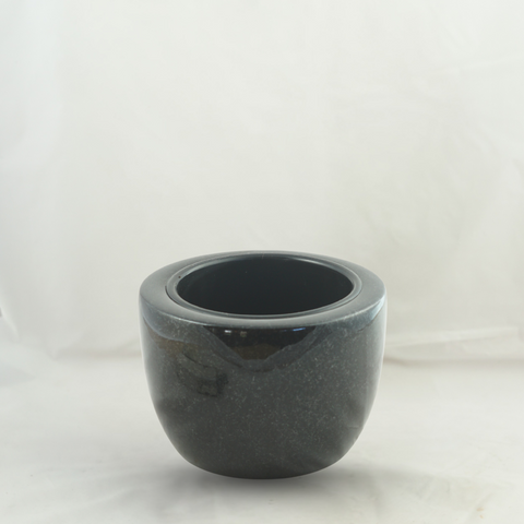 Granite grave bowl Modern 24 cm – Granite selection reddish-grey, blue-grey-black-reddish-brown, black, polished & dignified