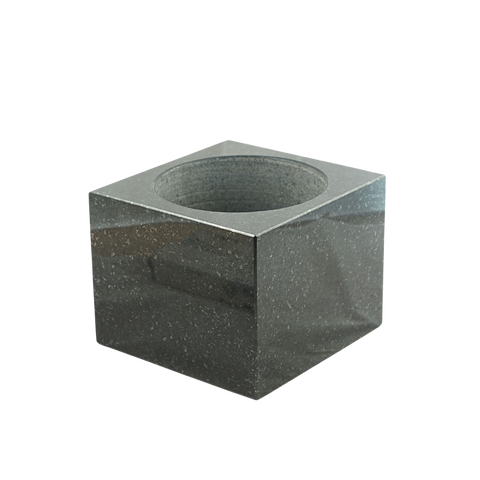 Granit-Grabschale Karree 30 cm – poliert & würdevoll