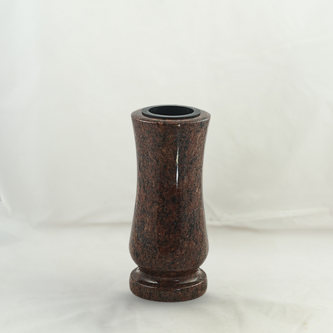 Grabvase Taille-medium aus Granit – schlank-zylindrisch, verschiedene Farben