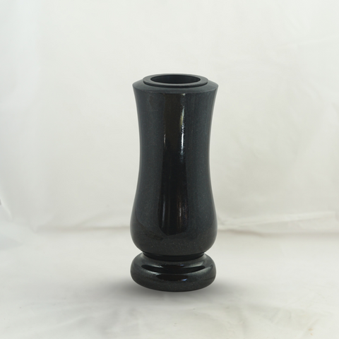 Grabvase Taille-medium aus Granit – schlank-zylindrisch, verschiedene Farben