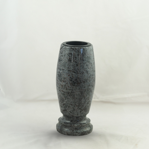 Grabvase Classico medium aus Granit – klassisch zylindrisch, verschiedene Farben