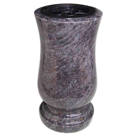 Grave vase Taille-exclusive made of granite – large-cylindrical, various colors