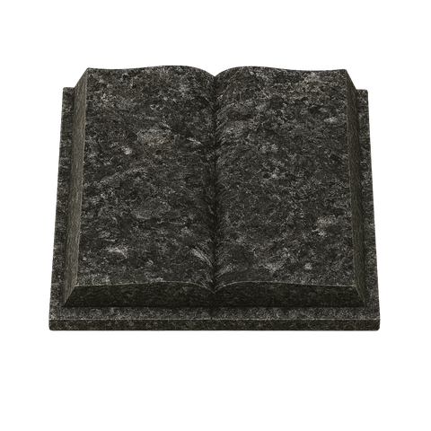 Reclining stone "open book with cover"