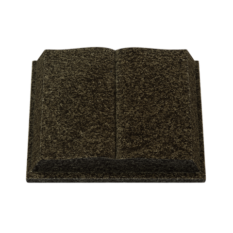 Reclining stone "open book with cover"