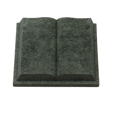 Reclining stone "open book with cover"