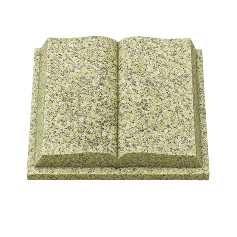 Reclining stone "open book with cover"