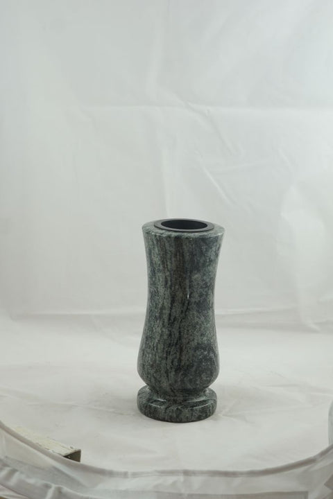 Grabvase Taille-medium aus Granit – schlank-zylindrisch, verschiedene Farben