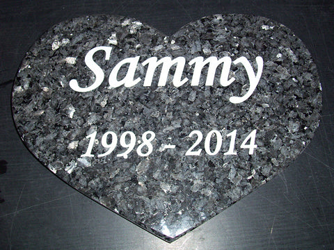 Heart plate made of granite various types of granite