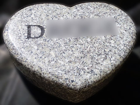 Herzplatte aus Granit verschiedene Granitsorten