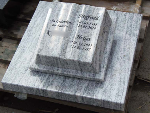Gravestone "open book on gravestone"