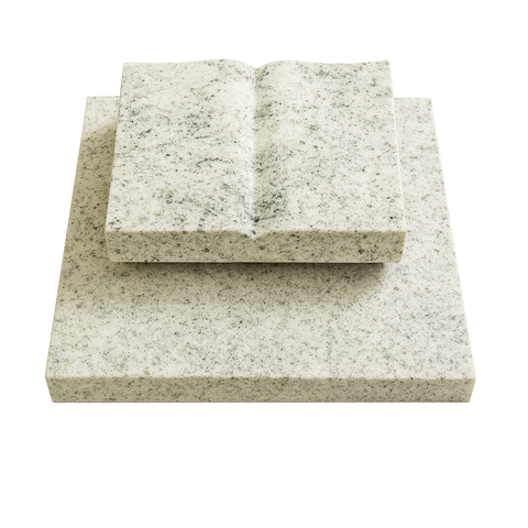 Gravestone "open book -small- on gravestone"