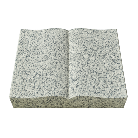 Reclining stone "open book"