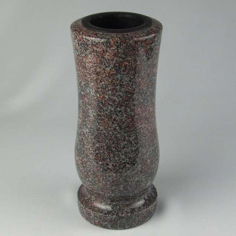 Grave vase Taille-medium made of granite – slim-cylindrical, various colors