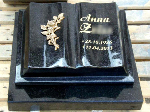 Gravestone "open book on gravestone"