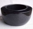Granite grave bowl Modern-grande 33 cm – granite selection white-beige-grey-brownish, reddish-grey, blue-grey-black-reddish-brown, black, polished & dignified