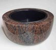 Granite grave bowl Modern-grande 33 cm – granite selection white-beige-grey-brownish, reddish-grey, blue-grey-black-reddish-brown, black, polished & dignified