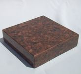 Grablampe Royal aus Edelstahl mit Kreuz & Sockel 20×20×5 cm aus Granit (grau)