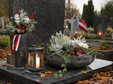 Allerheiligen und Allerseelen in Österreich: Grabpflege, Grablichter und Granit-Grabschmuck richtig vorbereiten