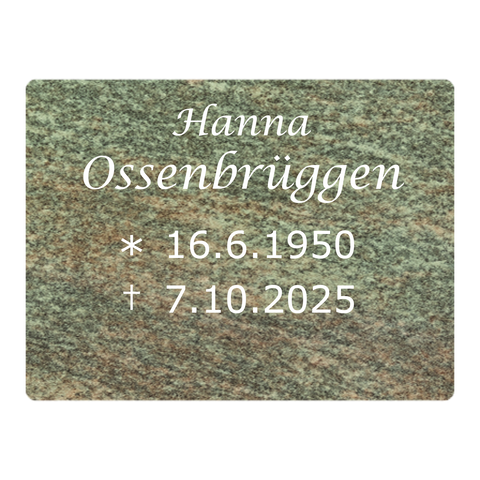Liegeplatte Rechteck - 8cm dick