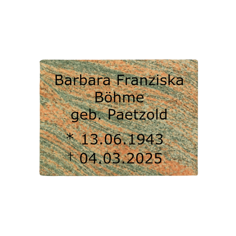 Liegeplatte Rechteck - 8cm dick