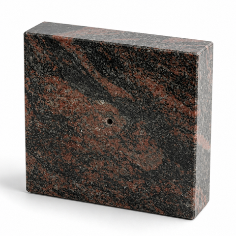 Lamp and vase base 20x20x5 cm granite polished, weatherproof