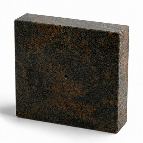 Lamp and vase base 20x20x5 cm granite polished, weatherproof