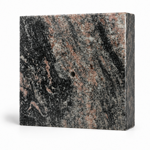 Lamp and vase base 20x20x5 cm granite polished, weatherproof