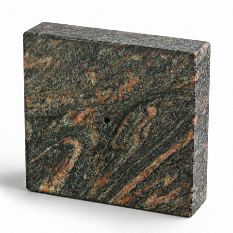 Lamp and vase base 20x20x5 cm granite polished, weatherproof