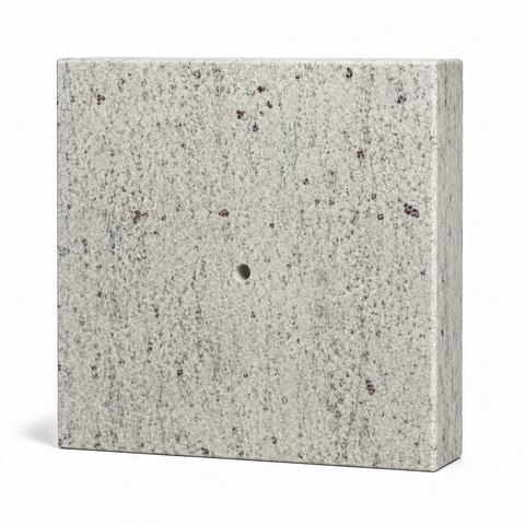 Lamp and vase base 20x20x5 cm granite polished, weatherproof