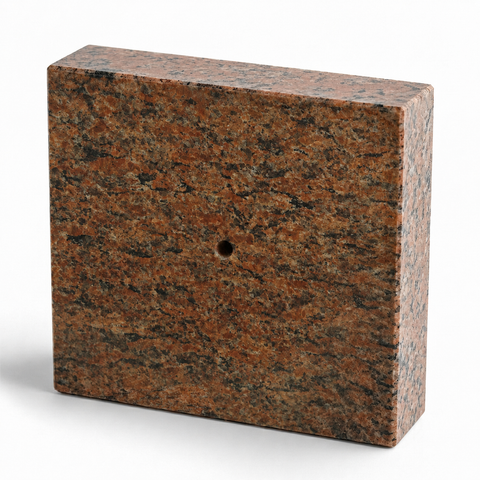 Lamp and vase base 20x20x5 cm granite polished, weatherproof