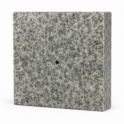 Lamp and vase base 20x20x5 cm granite polished, weatherproof