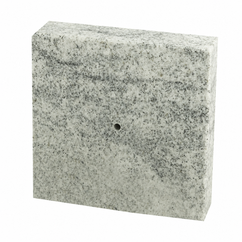 Lamp and vase base 20x20x5 cm granite polished, weatherproof