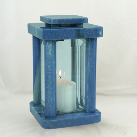 Grablampe Design-Modern Macaubas Granit – 25,5 cm, Handarbeit EU, wetterfest & massiv