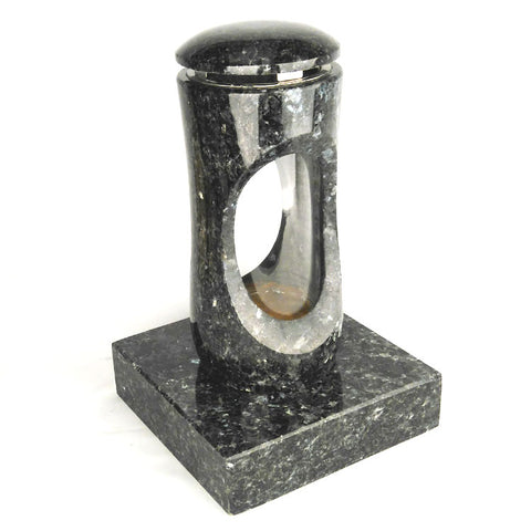 designgrab Set Grablampe Design-Small 27 cm mit Sockel aus Granit, hochglanzpoliert & wetterfest