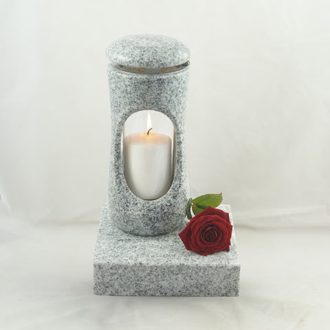 designgrab Set Grablampe Design-Small 27 cm mit Sockel aus Granit, hochglanzpoliert & wetterfest