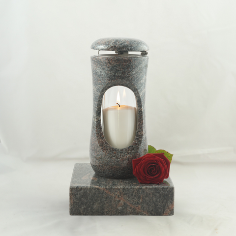 designgrab Set Grablampe Design-Small 27 cm mit Sockel aus Granit, hochglanzpoliert & wetterfest