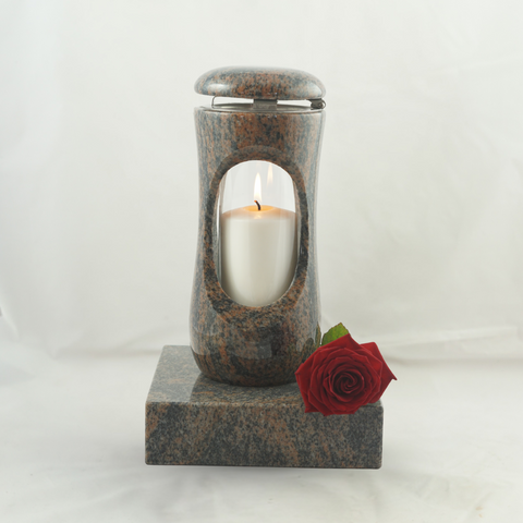 designgrab Set Grablampe Design-Small 27 cm mit Sockel aus Granit, hochglanzpoliert & wetterfest