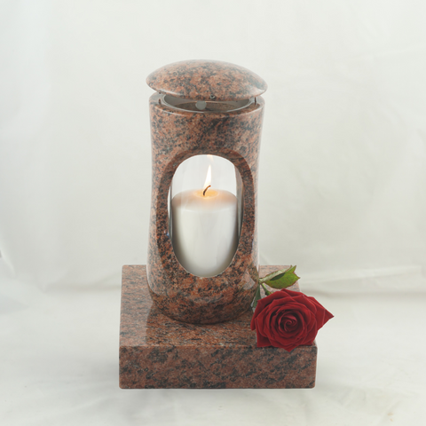 designgrab Set Grablampe Design-Small 27 cm mit Sockel aus Granit, hochglanzpoliert & wetterfest