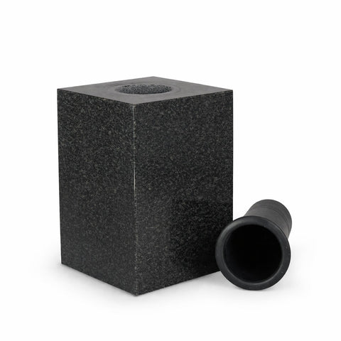 Grave vase Cube-XL made of granite – cubic, various colors