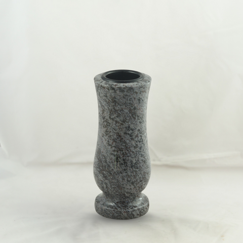 Grave vase Taille-small made of granite – compact-cylindrical, various colors