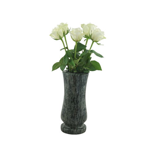 Grave vase Taille-medium made of granite – slim-cylindrical, various colors
