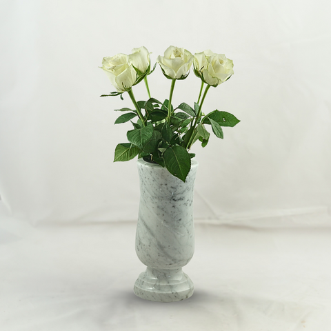 Grave vase Taille-medium made of granite – slim-cylindrical, various colors