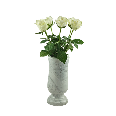 Grave vase Taille-medium made of granite – slim-cylindrical, various colors