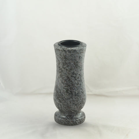 Grabvase Taille-small aus Granit – kompakt-zylindrisch, verschiedene Farben