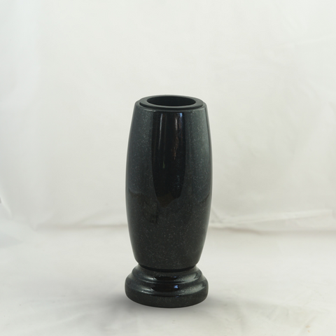 Grabvase Classico medium aus Granit – klassisch zylindrisch, verschiedene Farben