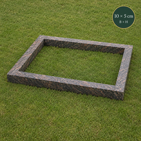 Grabeinfassung aus Granit Himalaya – Profil 10 × 5 cm