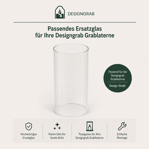 Glaszylinder für Grablampen