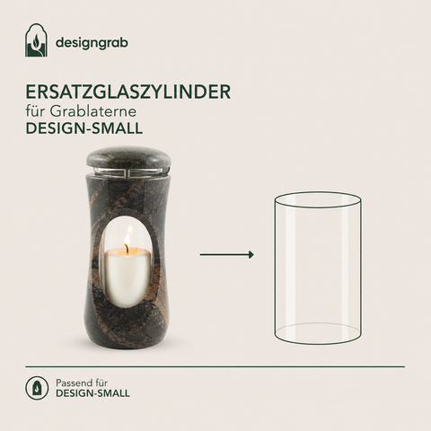 Glaszylinder für Grablampen